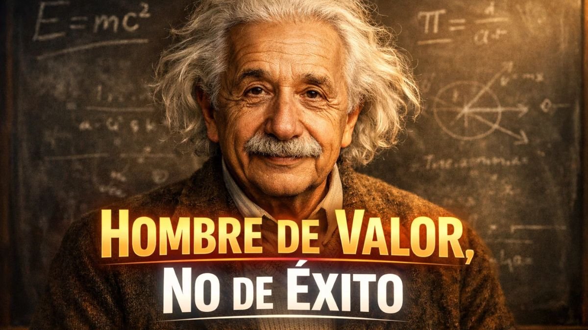 Albert Einstein: “No busques ser un hombre de éxito, sino más bien un hombre de valor”