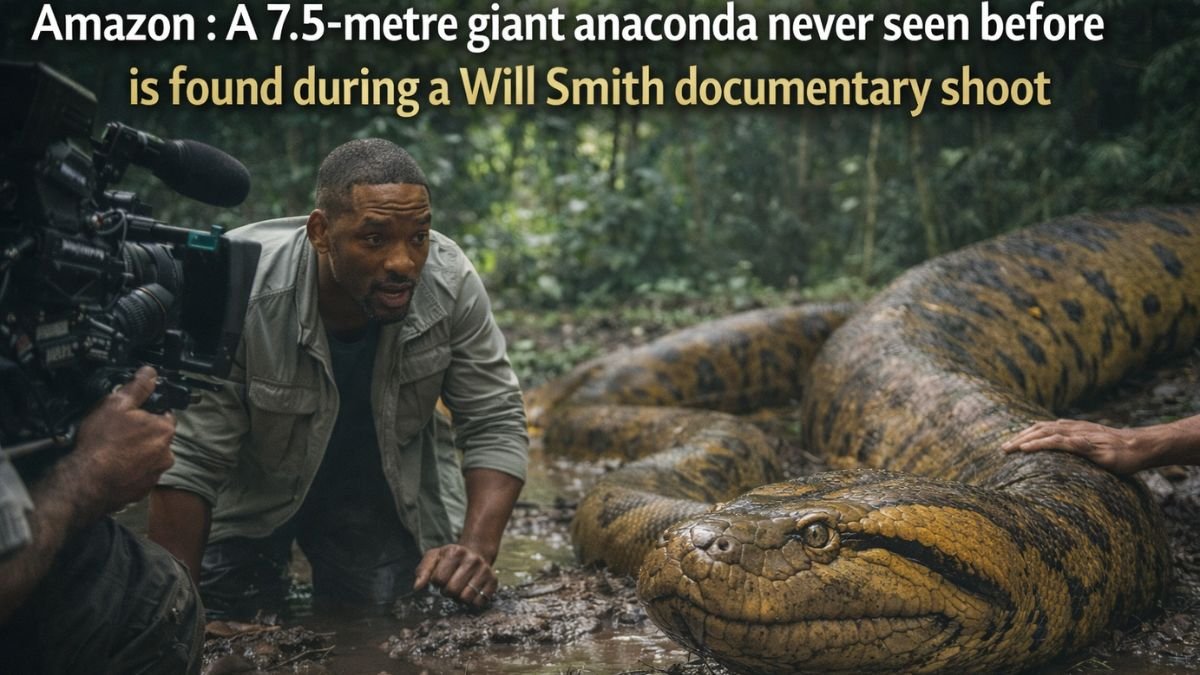 Amazon : A 7.5-metre giant anaconda never seen before is found during a Will Smith documentary shoot