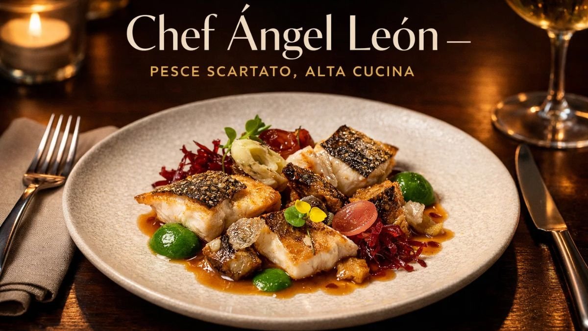Ángel León è uno chef spagnolo tristellato noto per trasformare il pesce scartato in piatti di alta cucina.