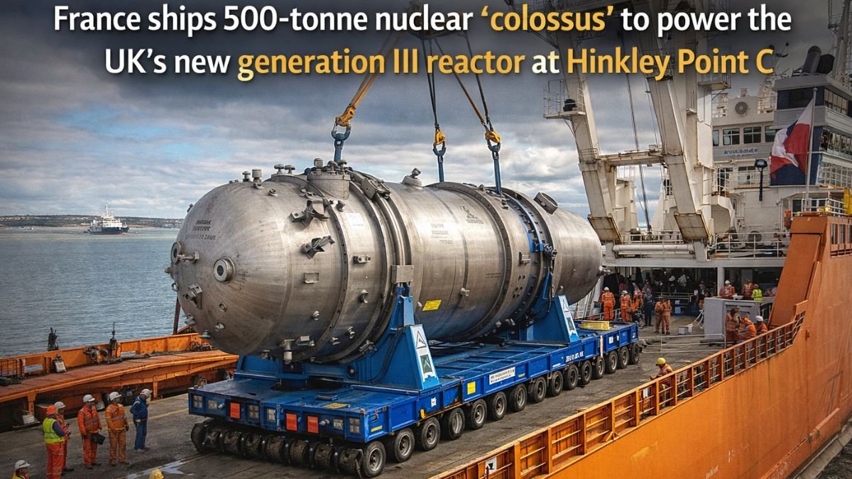France ships 500-tonne nuclear ‘colossus’ to power the UK’s new generation III reactor at Hinkley Point C