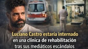 Luciano Castro estaría internado en una clínica de rehabilitación tras sus mediáticos escándalos